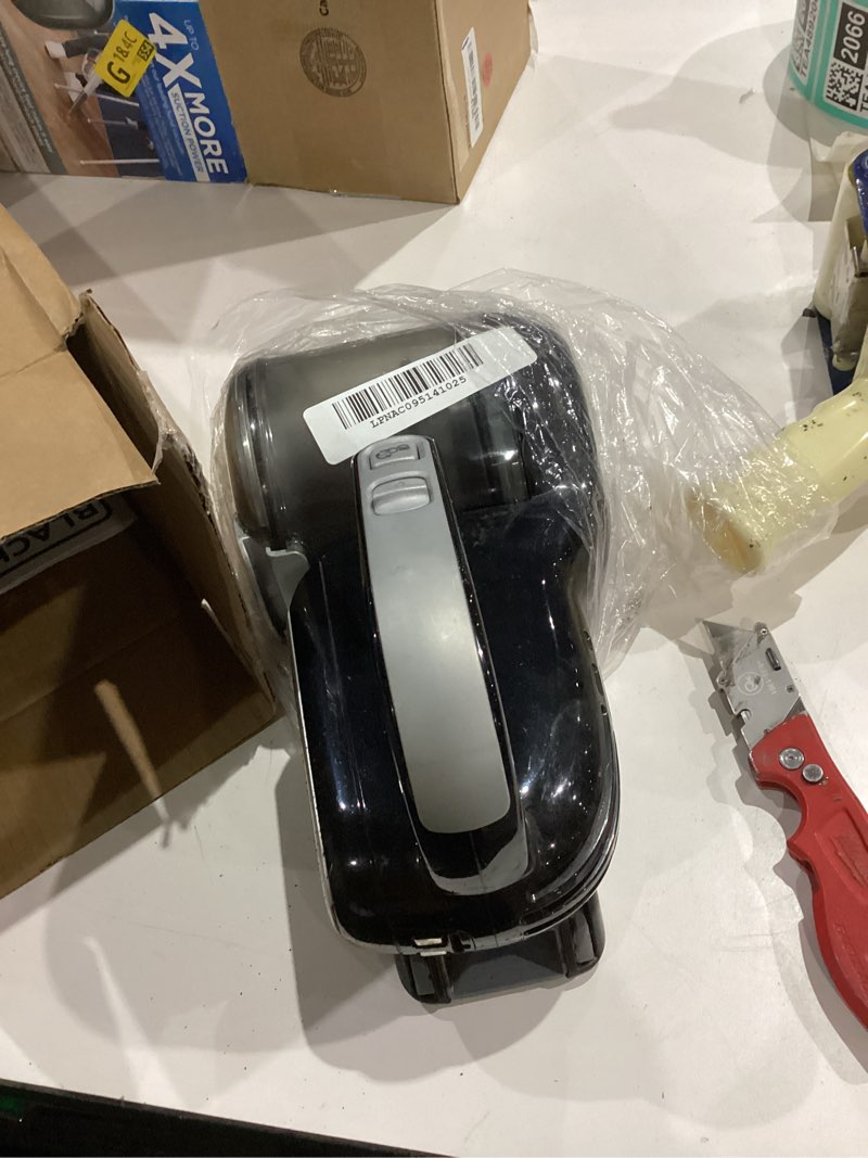 Condition photo showing As Is for black+decker dust buster pivot vac handheld vacuum cordless, car vacuum portable rechargeable, extendible crevice tool and 200 degree pivoting nozzle, strong suction, lightweight (bdh2000pl)