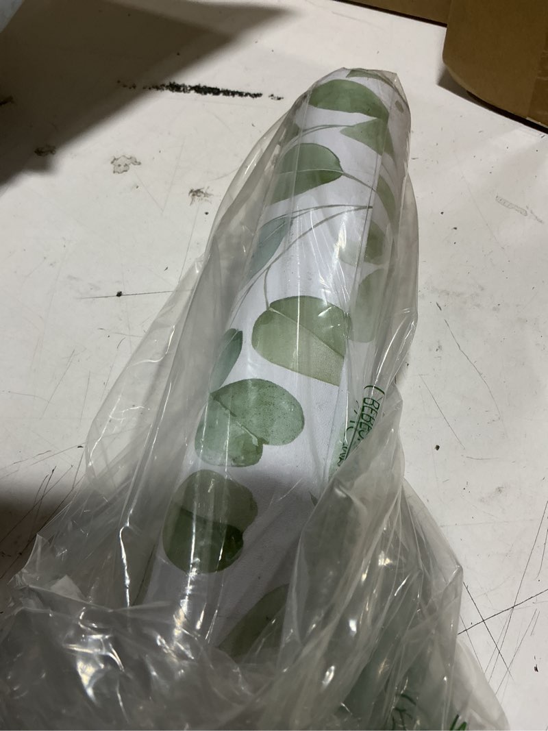 Condition photo showing New/Like New for hopeak green leaf wallpaper peel and stick self-adhesive vinyl wallpaper 17.3 inch x 393.7 inch good for your home office decoration and furniture renovation green 17.3" x 393.7"