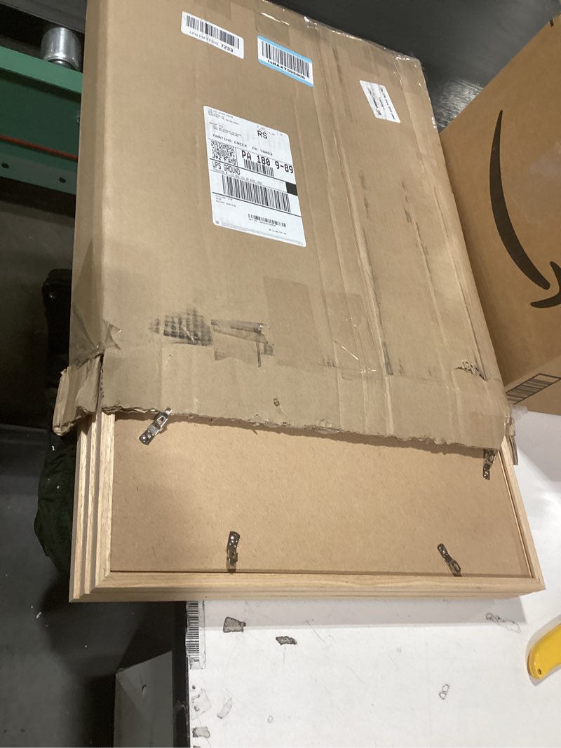 Condition photo showing Good Condition for upsimples 16x20 Frames, Natural Solid Wooden Picture Frames, Display 11x14 with Mat or 16 x 20 Without, Vertical or Horizontal Wall Hanging, 1 Pack, Natural Natural 16x20