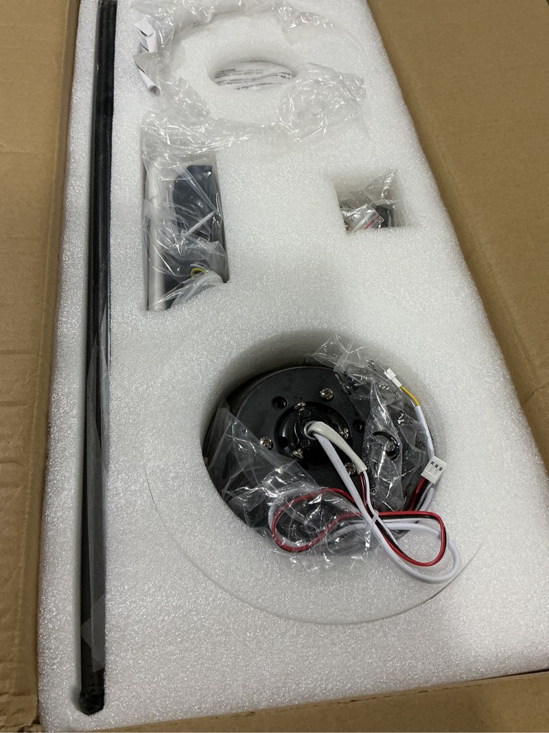 Condition photo showing Good Condition for 52 Inch Ceiling Fans with Lights, Remote Control, 3CCT, Dimmable&Adjustable Wind Speed, Timer Function, Reversible, Quiet, Energy-Saving Ceiling Fan with Light for Bedroom, Living Room Indoor/Outdoor