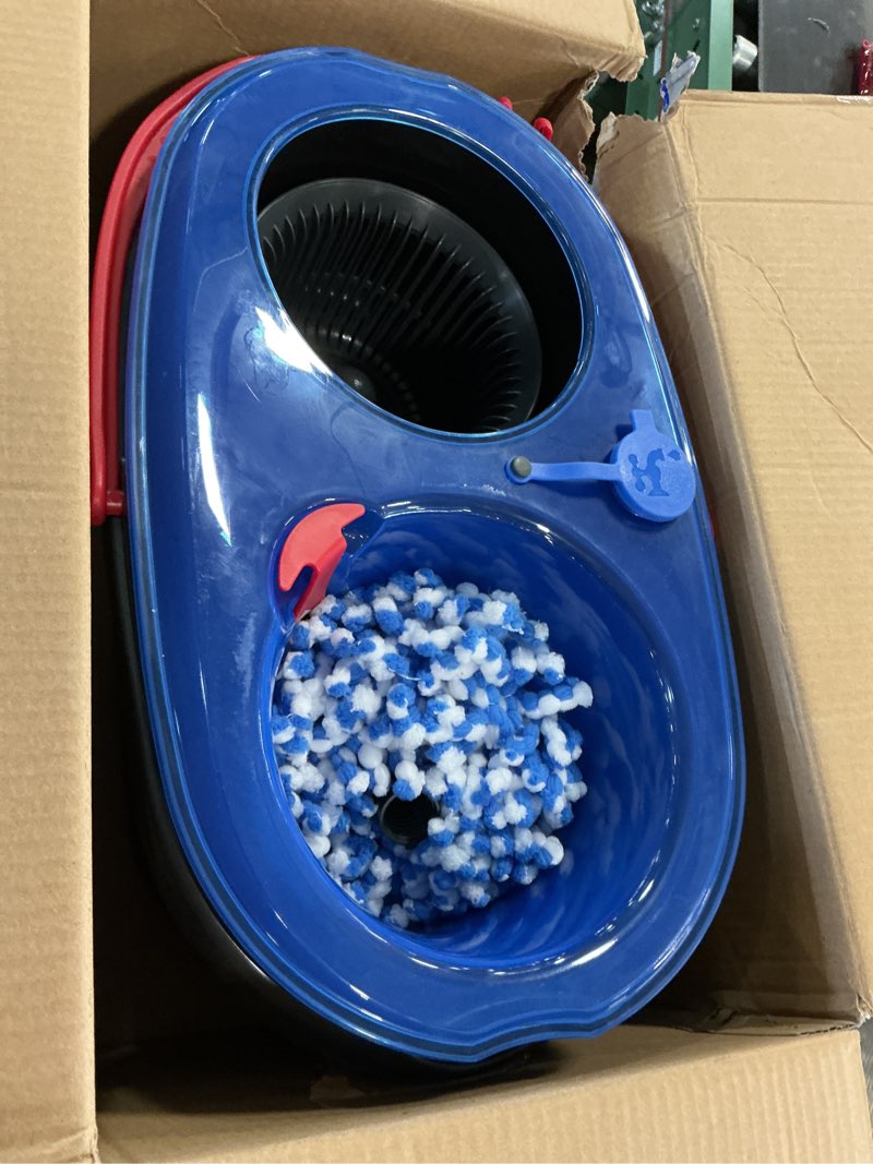 Condition photo showing As Is for ( incomplete) O-Cedar RinseClean Spin Mop & Bucket System