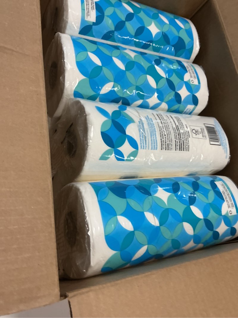 Condition photo showing New/Like New for amazon brand - presto! 2-ply ultra-soft toilet paper, 24 family mega rolls = 120 regular rolls, 6 count (pack of 4), unscented 313 sheet (pack of 24)