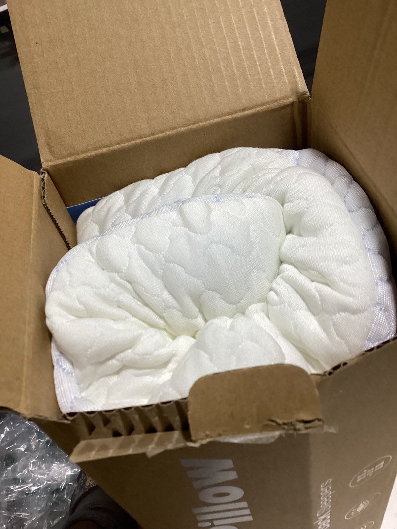 Condition photo showing Good Condition for sofglowly ultra thin flat pillows for sleeping, cooling memory foam pillow 2.75 inch height ultra thin pillow,slim bed pillows for stomach back sleeper,standard size -16x25 inch standard (2.75"h)