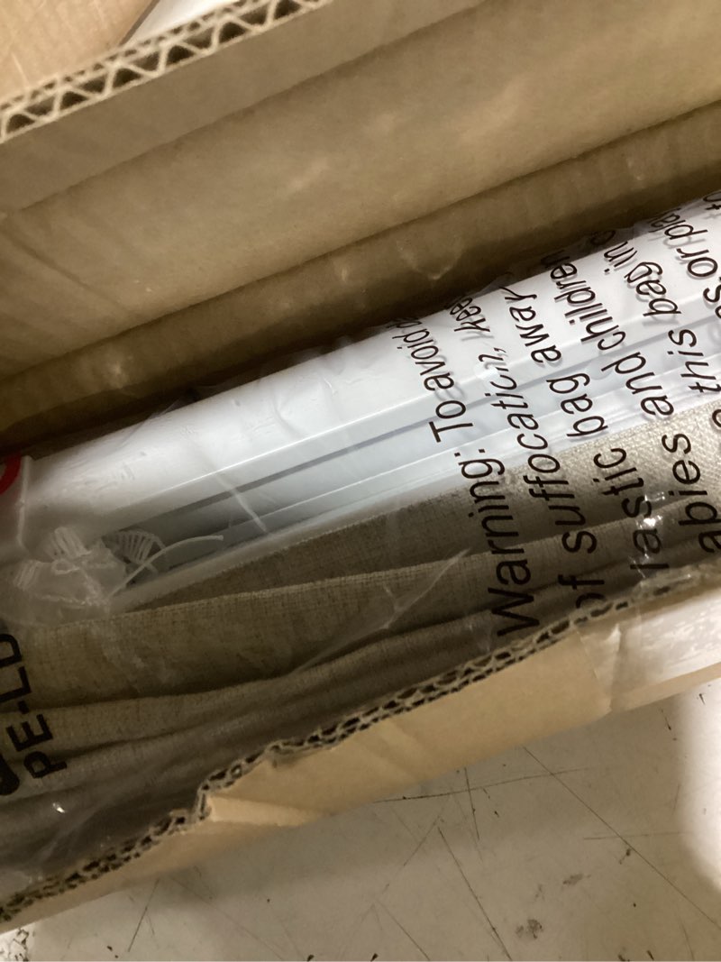 Condition photo showing Good Condition for lazblinds no tools no drill cordless roman shades for windows, blackout thermal insulated uv blocking window blinds, room darkening fabric blinds for indoor windows, 26'' w x 48'' h, beige blackout - beige 26" w × 48" h