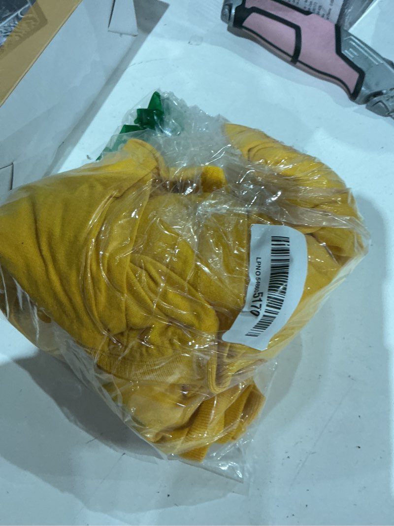 Condition photo showing As Is for used))pulover amarillo 