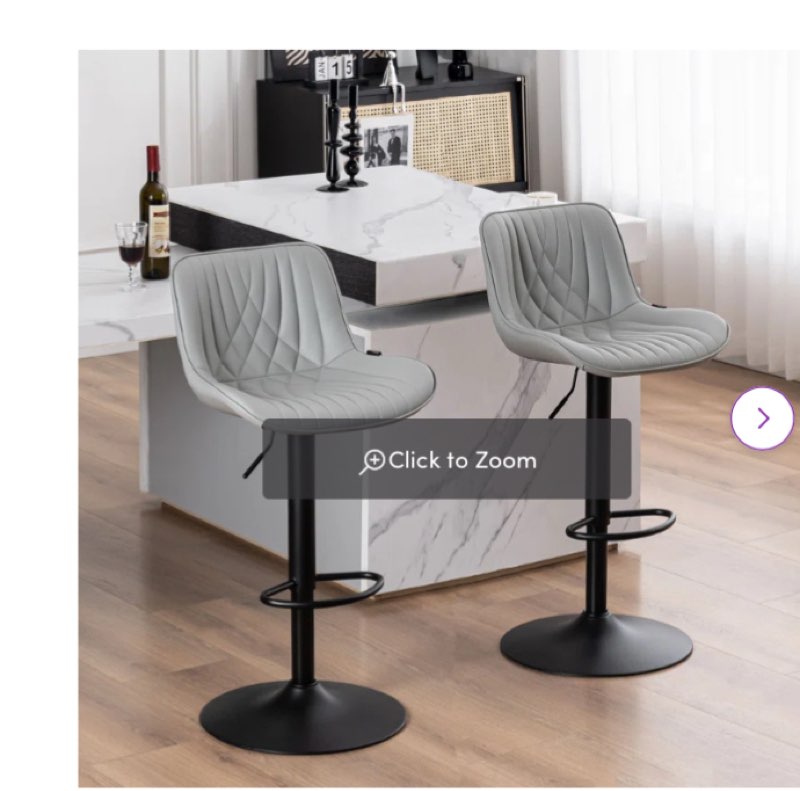 zager swivel adjustable height bar stools, leather upholstered counter stools, modern pub stool