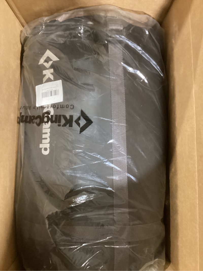 Condition photo showing Good Condition for KingCamp Double Sleeping Bag for Adults, Queen Size 2 Person XXL Flannel Sleeping Bag, Waterproof Lightweight Flannel Quilt with 2 Pillows, Perfect for Couples Family Camping Hiking Envelope-Coffee Double