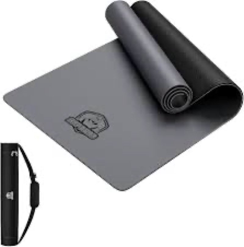 hapbear large yoga mat - 72"x30" extra wide exercise mat - 1/5" thick dual color pvc | anti-slip sur