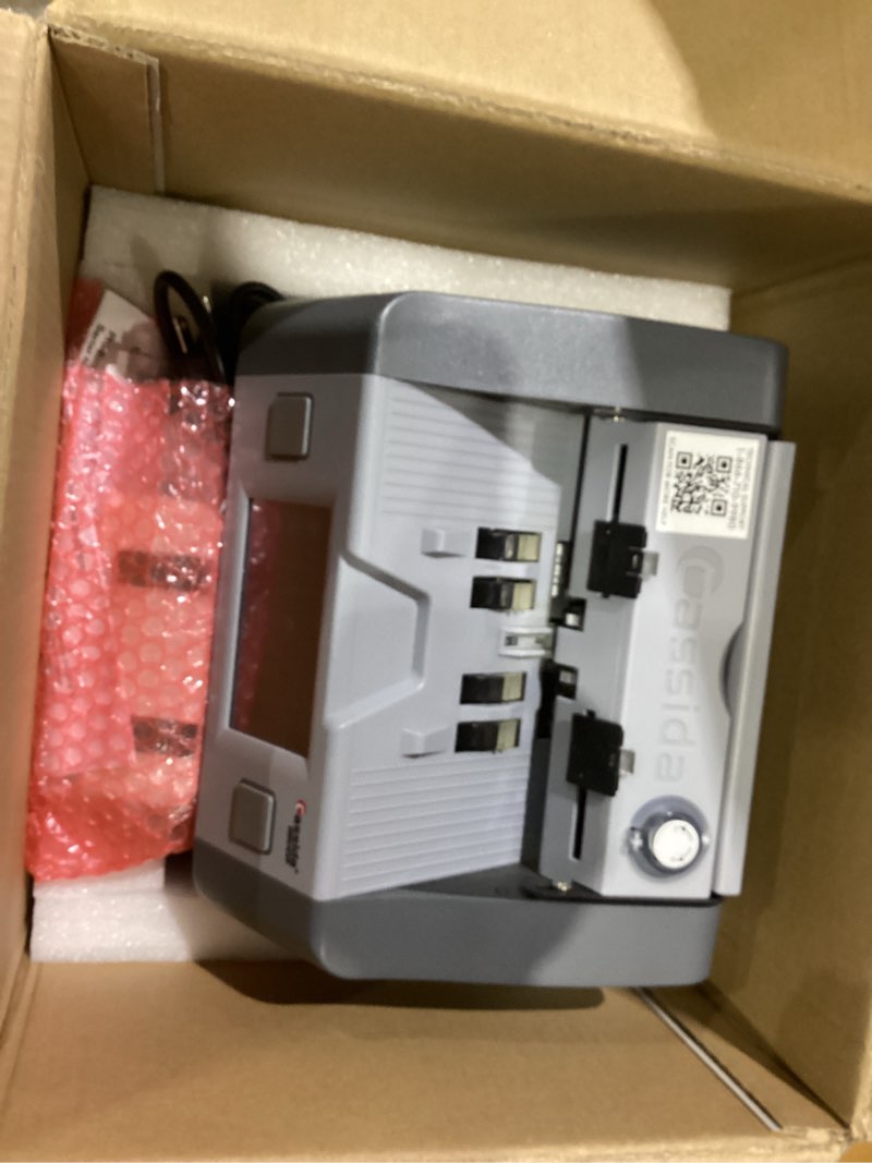 Condition photo showing As Is for Cassida 8800R V2 USA Premium Bank-Grade Mixed Denomination Money Counter Machine, Advanced Counterfeit Detection, Multi-Currency, 3-Year Warranty, Includes External Display, Printing Enabled 8800R V2 2CIS/UV/MG/IR 8800r V2