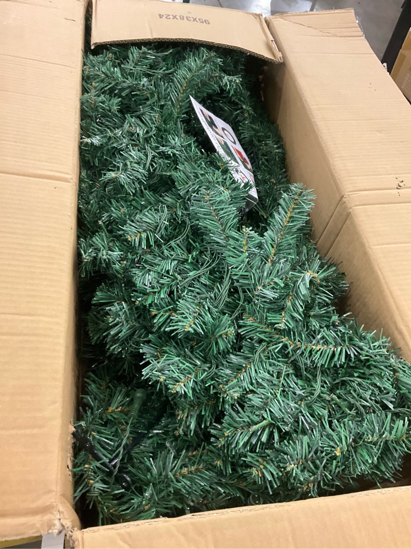 60 Inch Large Prelit Christmas Wreath with 300 Warm White String Lights 8 Lighting Modes Artificial 