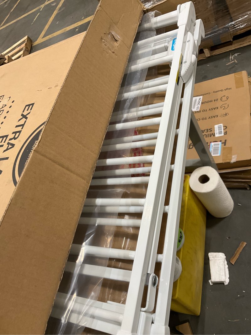 Condition photo showing Good Condition for Regalo 76 Inch Super Wide Configurable Baby Gate, Includes 4 Pack of Wall Mounts and Hardware 28-76"W x 30"H White