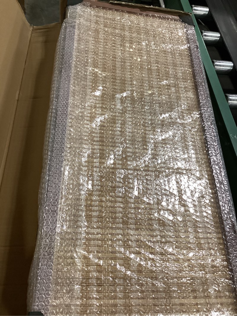 Condition photo showing Good Condition for furnnylane 4 panel detachable room divider, 5.6 ft tall two in one bamboo privacy screen (converts into 2 low dividers), folding panel divider for room separation, natural brown (67" h x 61.4" w)