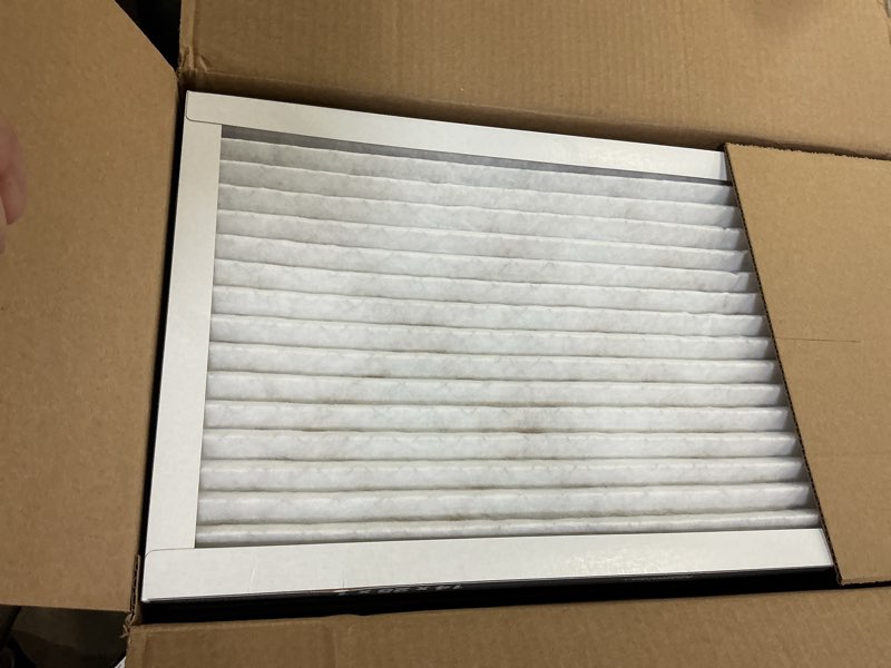 Condition photo showing Good Condition for amazon basics 14x25x1 air filter 6 pack, merv 11 ac furnace filters (actual size: 13.75" x 24.75" x 0.75") 14x25x1 merv 11