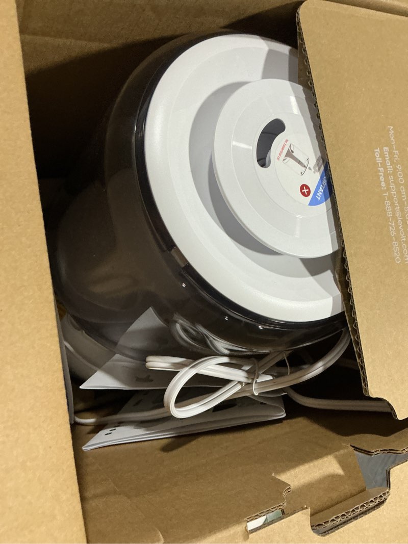Condition photo showing As Is for levoit humidifiers for bedroom, 4.2l top fill for large room with 42h runtime, dishwasher safe design easy to clean, 21db quiet cool mist for baby, plants, night light, essential oil diffuser, white white 4.2l dishwasher-safe humidifier
