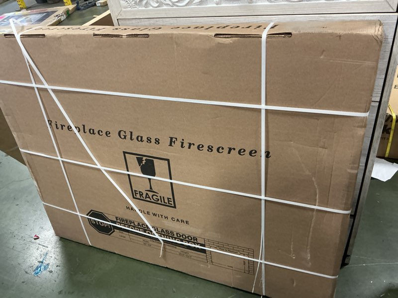 Condition photo showing Good Condition for Pleasant Hearth Carlisle Fireplace Glass Door, Large (CL-3002)