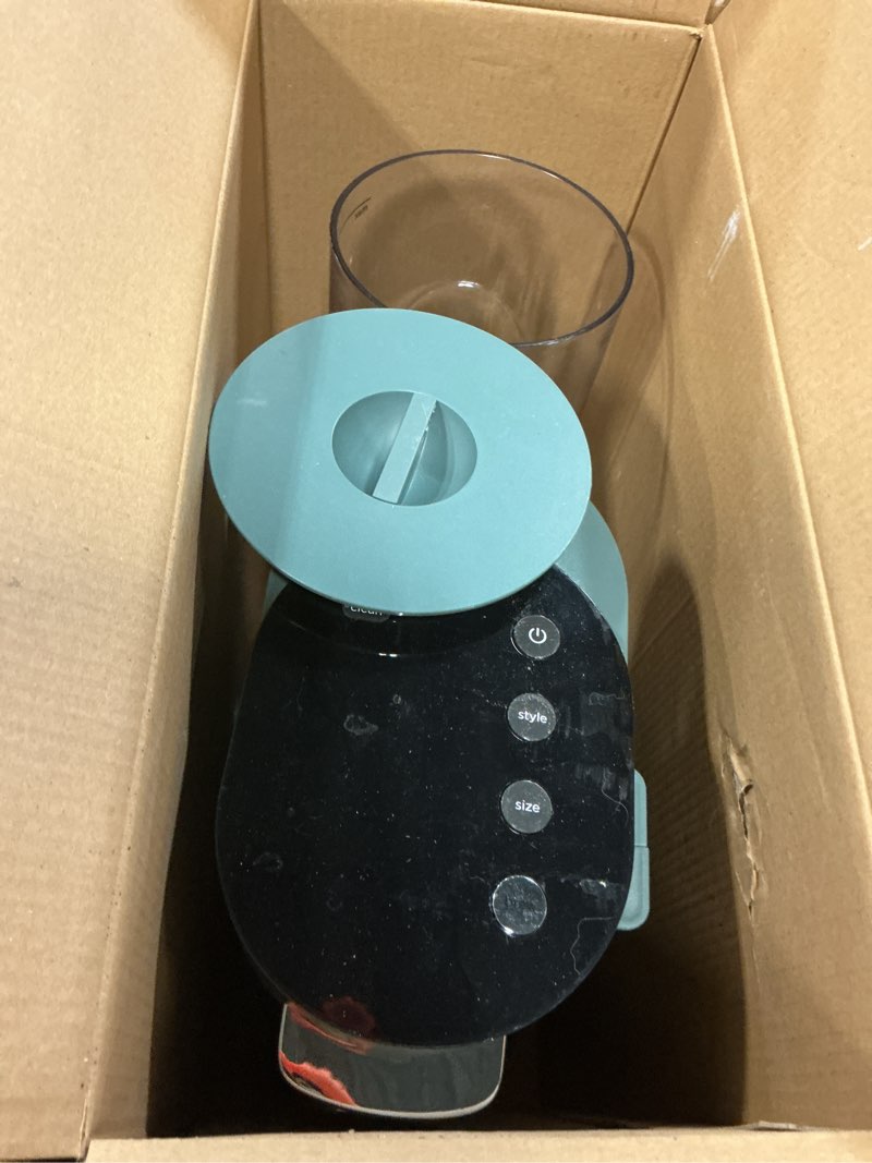 Condition photo showing As Is for Ninja Pods & Grounds Specialty Single-Serve Coffee Maker, K-Cup Pod Compatible, Built-In Milk Frother, 6-oz. Cup to 24-oz. Travel Mug Sizes, Iced Coffee Maker, 1550 watts, Sage Green, PB051SG Standard Sage Green