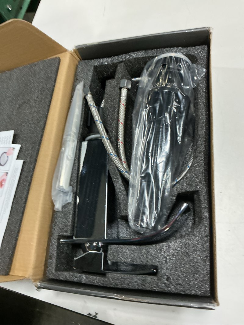 Condition photo showing Good Condition for bathroom faucets chrome waterfall bathroom sink faucet modern single handle bathroom faucet for 1 or 3 hole mxier tap washbasin faucet with deck, pop-up drain and supply hoses a-chrome short