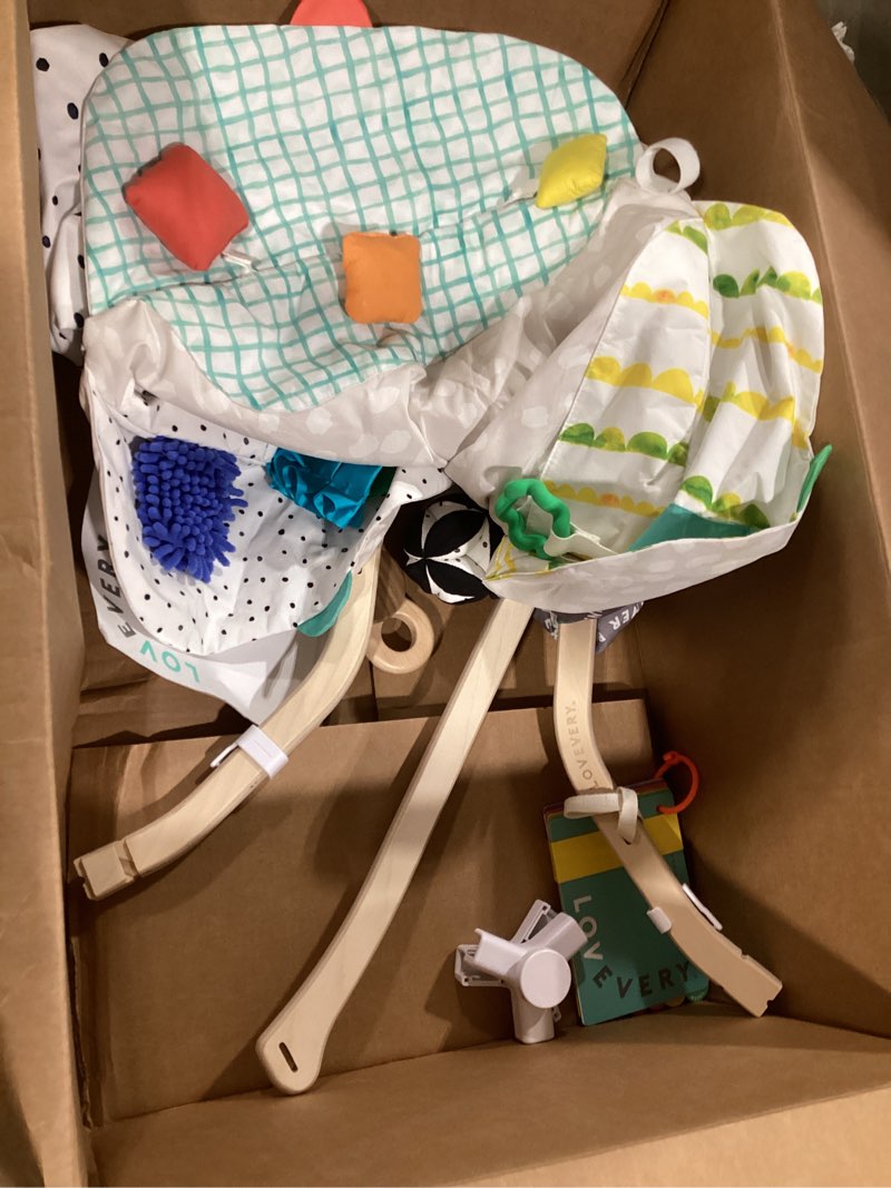 Condition photo showing Good Condition for lovevery | the play gym | award winning for baby , stage-based developmental activity gym & play mat for baby to toddler