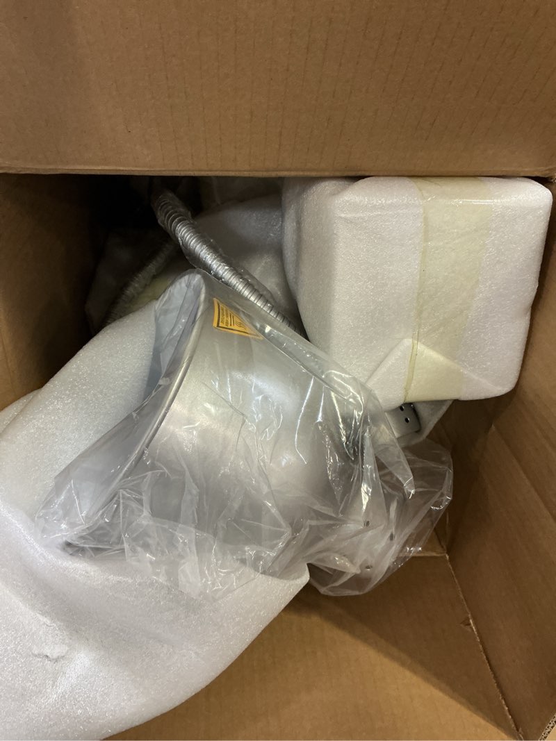 Condition photo showing Good Condition for Food Heat Lamp: [Rapid-Heating Bulbs Included] [Steady Heating] Commercial Food Warmer Lamp, Electric Heat Light for Catering Food Warming Light for Buffet Parties (Painted Silver, 32" (2-Head)) Painted Silver 32" (2-Head)