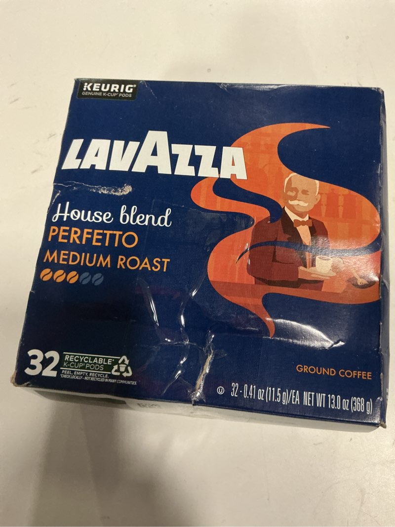 Condition photo showing New/Like New for ( best by 29 jan 2027) Lavazza House Blend Perfetto, Single-Serve Keurig K-Cup Pods, Medium Roast Coffee, 32-Count Box