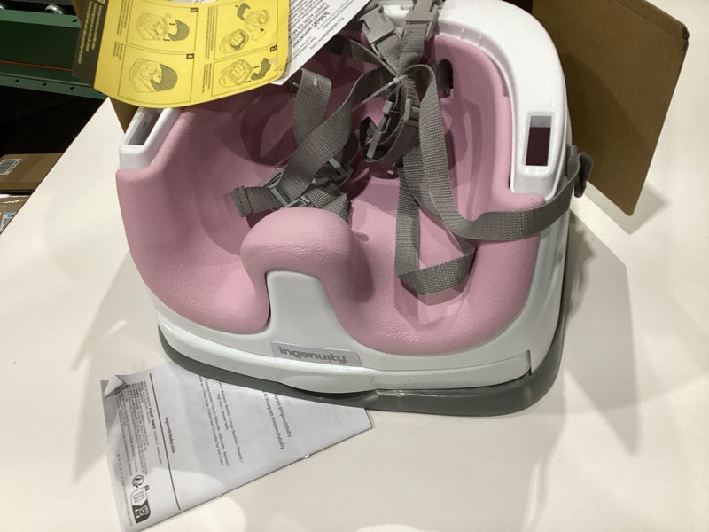 Condition photo showing Good Condition for Ingenuity Baby Base 2-in-1 Booster Feeding and Floor Seat with Self-Storing Tray - Peony