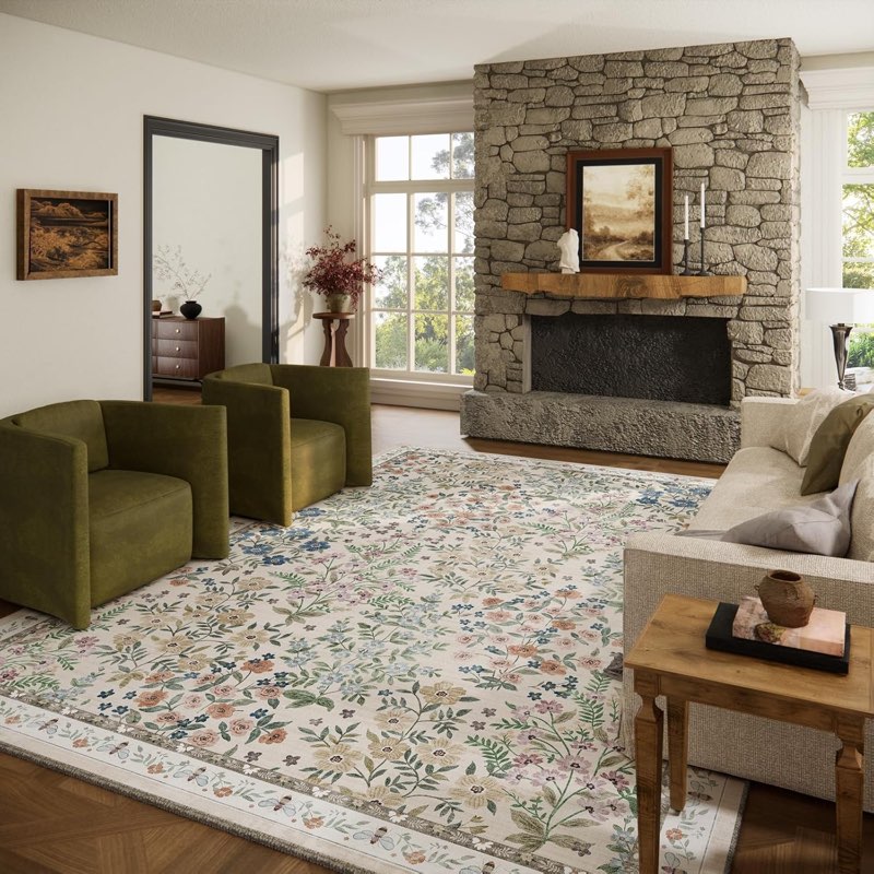 machine washable rugs for living room: 5x7 area rugs for bedroom floral non sli