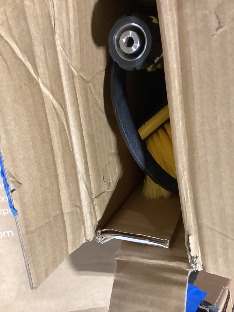 Condition photo showing Good Condition for janz 24 ft pressure washer telescoping wand with power washer extension wands, brush head, gutter cleaner, 7 spray nozzle tips, 2 hose adapters and support belt tw-004