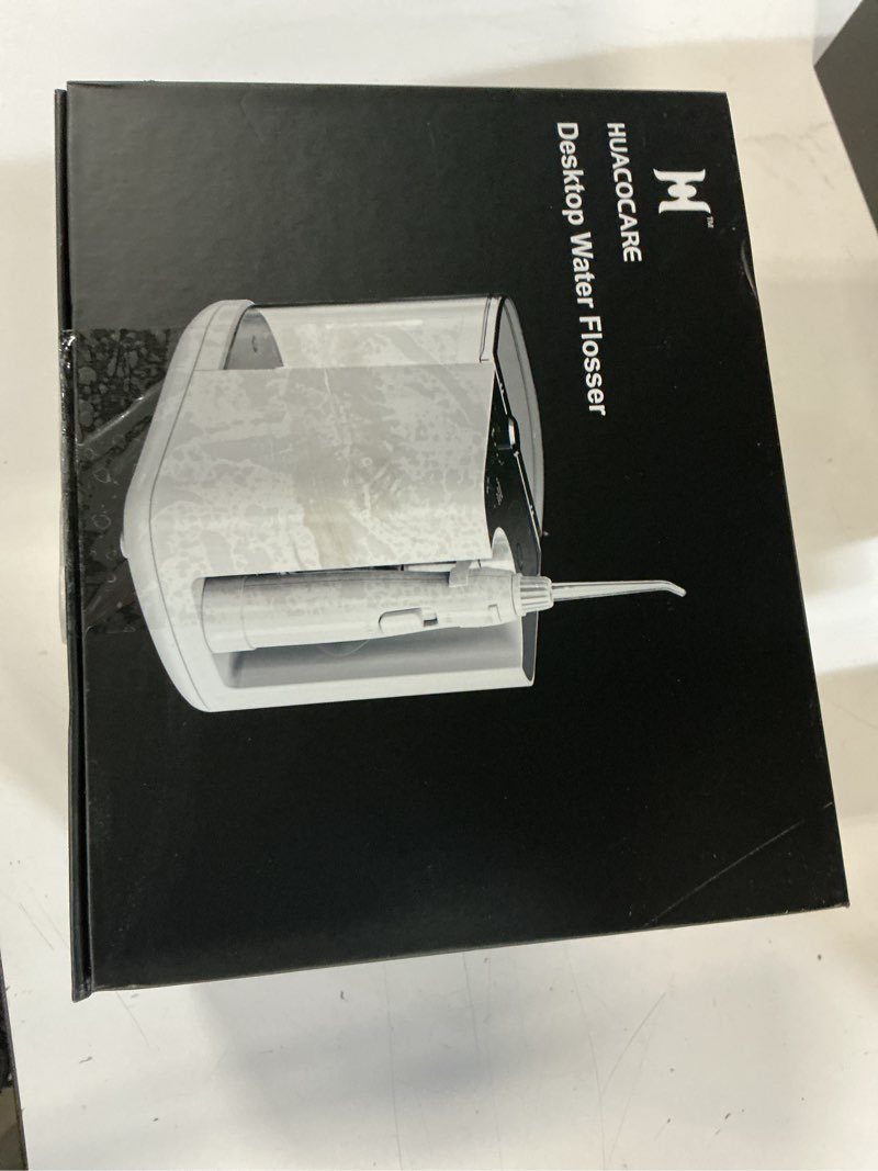 Condition photo showing New/Like New for upgraded version 900ml large capacity countertop water flosser, aquarius water flosser professional with uv sanitizer light, oral irrigator for teeth, gums, braces, dental care
