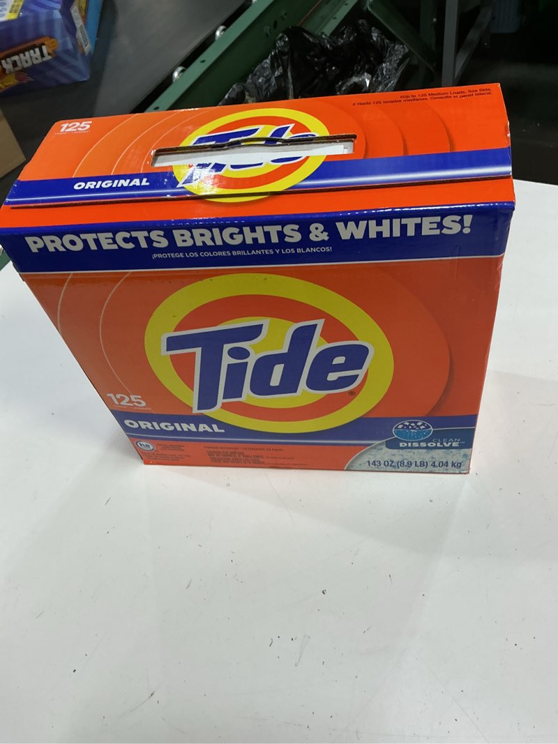 Condition photo showing New/Like New for tide powder laundry detergent, original scent, 113 loads, 143 oz original 143 ounce (pack of 1)