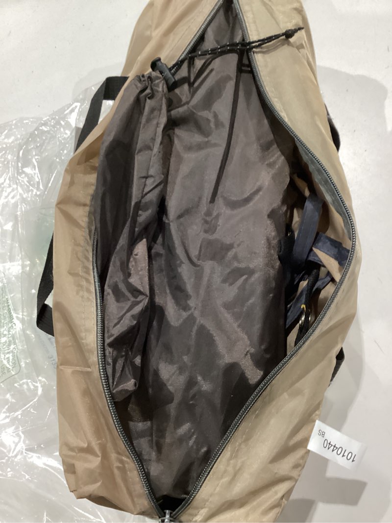 Condition photo showing Good Condition for forceatt 12x14ft waterproof camping tarp with 2 poles, sun shelter for car, tent, hammock in camping, hiking, backpacking, garden and traveling brown & khaki