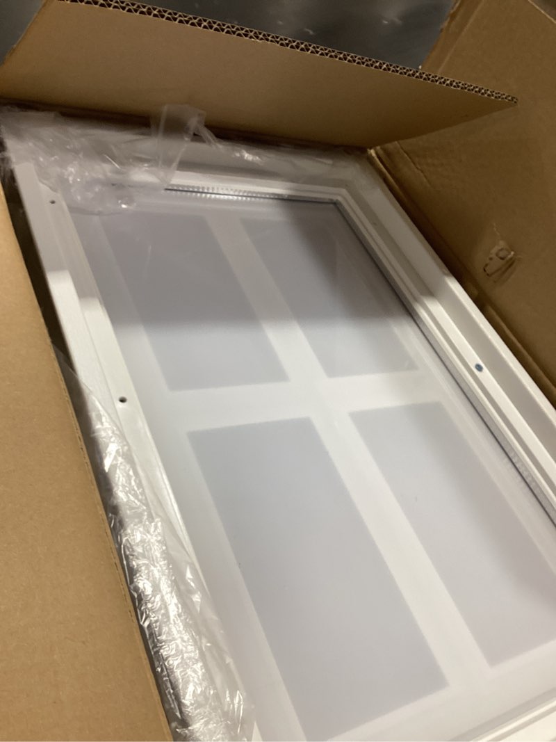 Condition photo showing Good Condition for neatiease 4 pcs garage door windows, replacement vinyl windows inserts kit with uv resistant resin glass for exterior garage doors (clear design)