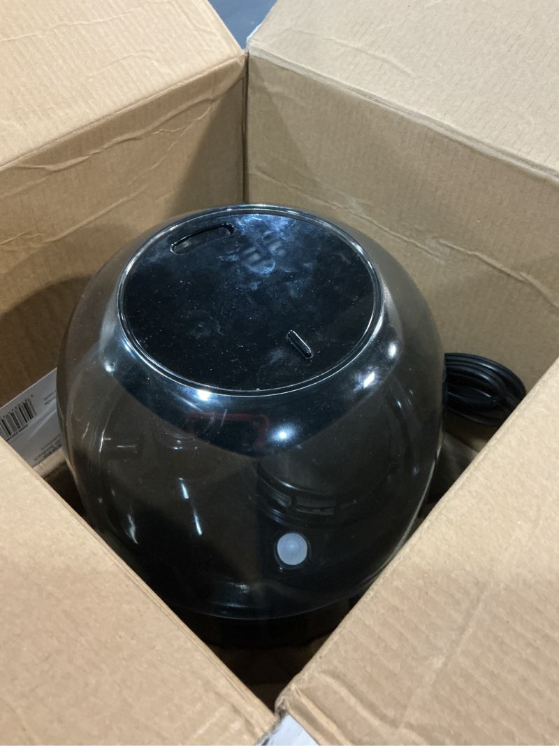 Condition photo showing As Is for mainstays 0.72 gallon ultrasonic cool mist humidifier, black