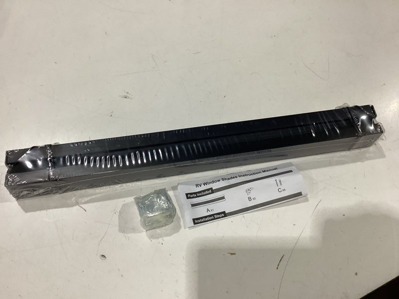 Condition photo showing New/Like New for luckup rv blinds for camper window blackout rv shades curtains 17" w x 24" l w/aluminum foil, rv pleated shades for travel trailer window, black 17"w x 24"h black