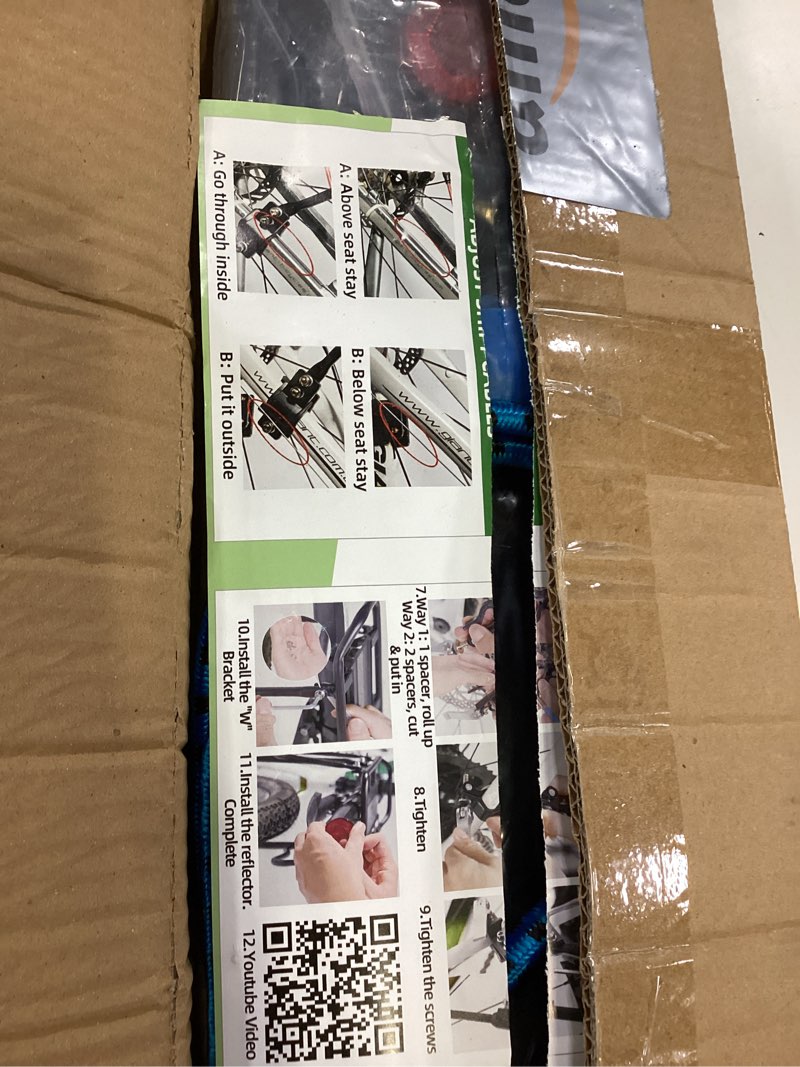 Condition photo showing New/Like New for rockbros bike bicycle cargo rack rear bike rack for back of bike carrier rack with fender quick release mountain road bicycle rear racks