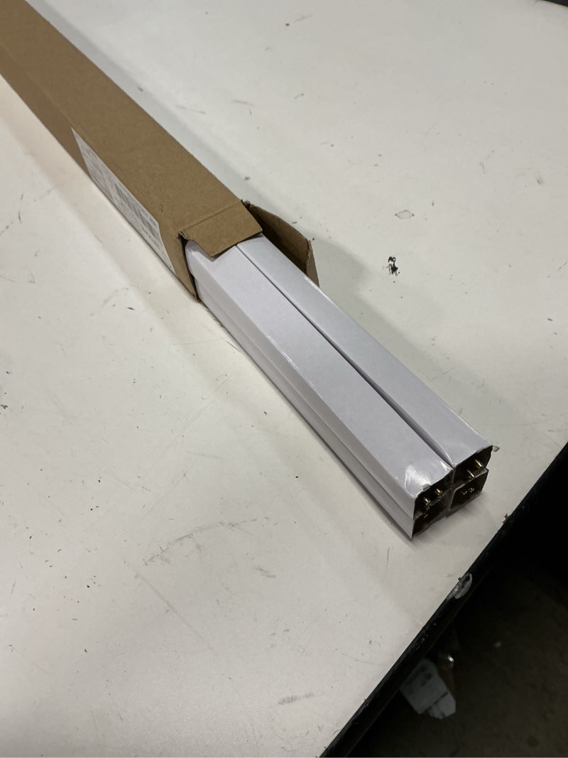 Condition photo showing New/Like New for 21 inch f13t5/cw led replacement bulbs, 4100k cool white, t5 led 9 watts replace fluorescent bulb with led, replacement tube for counter and cabinet fixture, 4 pack 4100k cool white 4 pack
