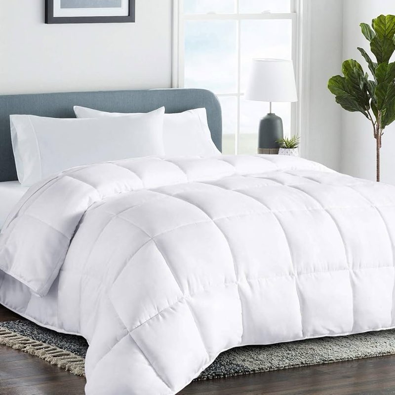 COHOME Quilted Oversized King Size Comforter - Down Alternative Duvet Insert - All-Season Cooling Co
