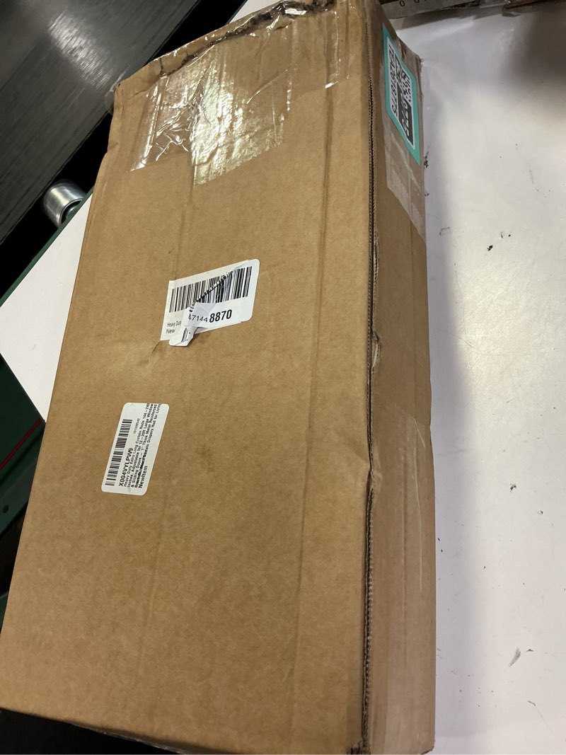 Condition photo showing New/Like New for Heavy Duty Extra Long Curtain Rods 144-240 Inches, Adjustable for 12-20ft Large Windows & Sliding Doors - 1” Thick Metal Reinforced Brackets, Black Curtain Drapery Rod for Living Room Outdoor Patio 32-240 Inches