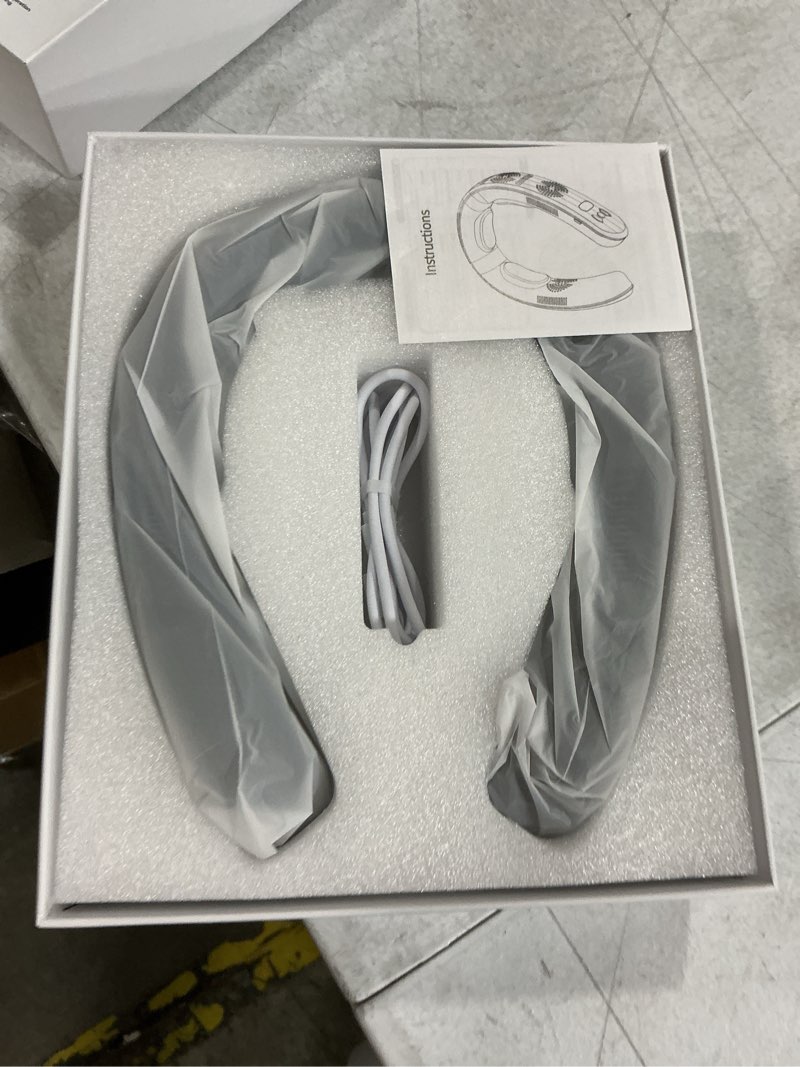 Condition photo showing New/Like New for portable neck air conditioner fan, 2026 wearable neck cooler with 3 cooling plates, 6000mah rechargeable bladeless neck fans, 3d airflow quiet personal fan for travel sports work outdoor black universal fit