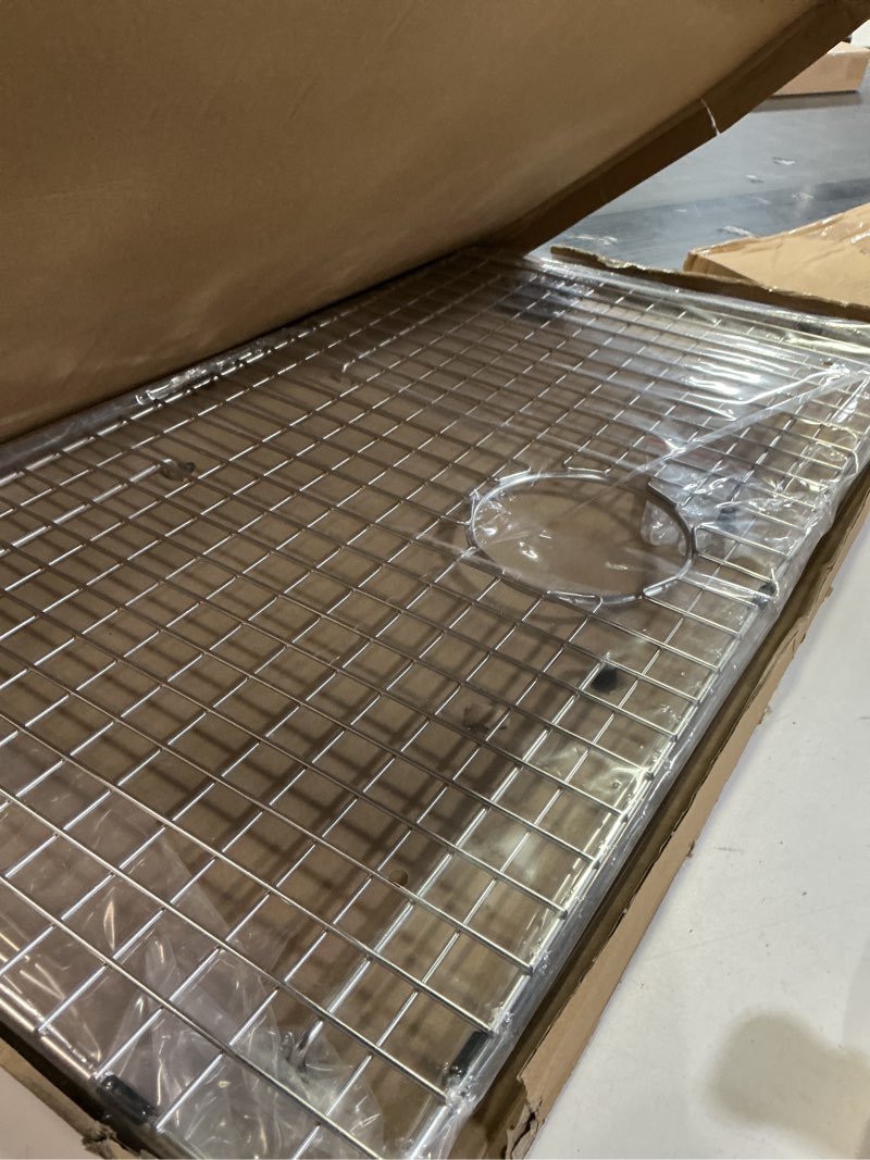Condition photo showing Good Condition for Serene Valley Kitchen Sink Protector and Sink Bottom Grid NDG3219, 304 Premium Stainless Steel, dim 29 9/16" x 16 9/16"