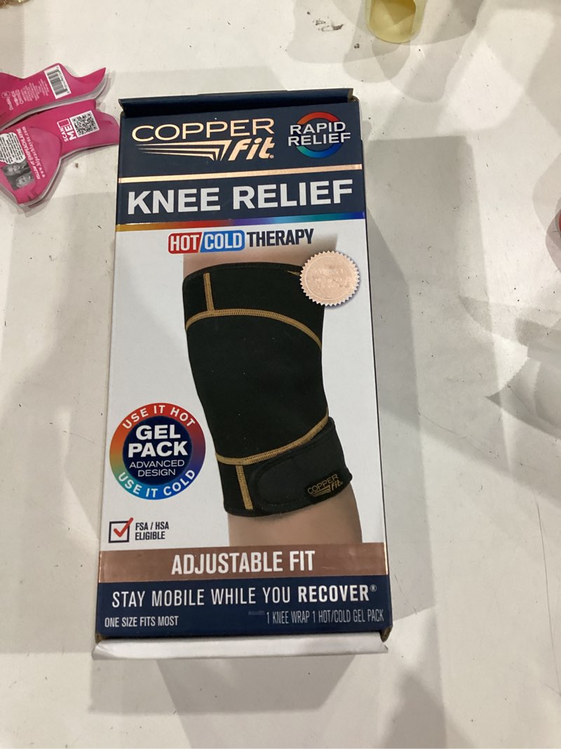 Condition photo showing Good Condition for copper fit® rapid relief knee wrap | adjustable | hot & cold therapy gel pack