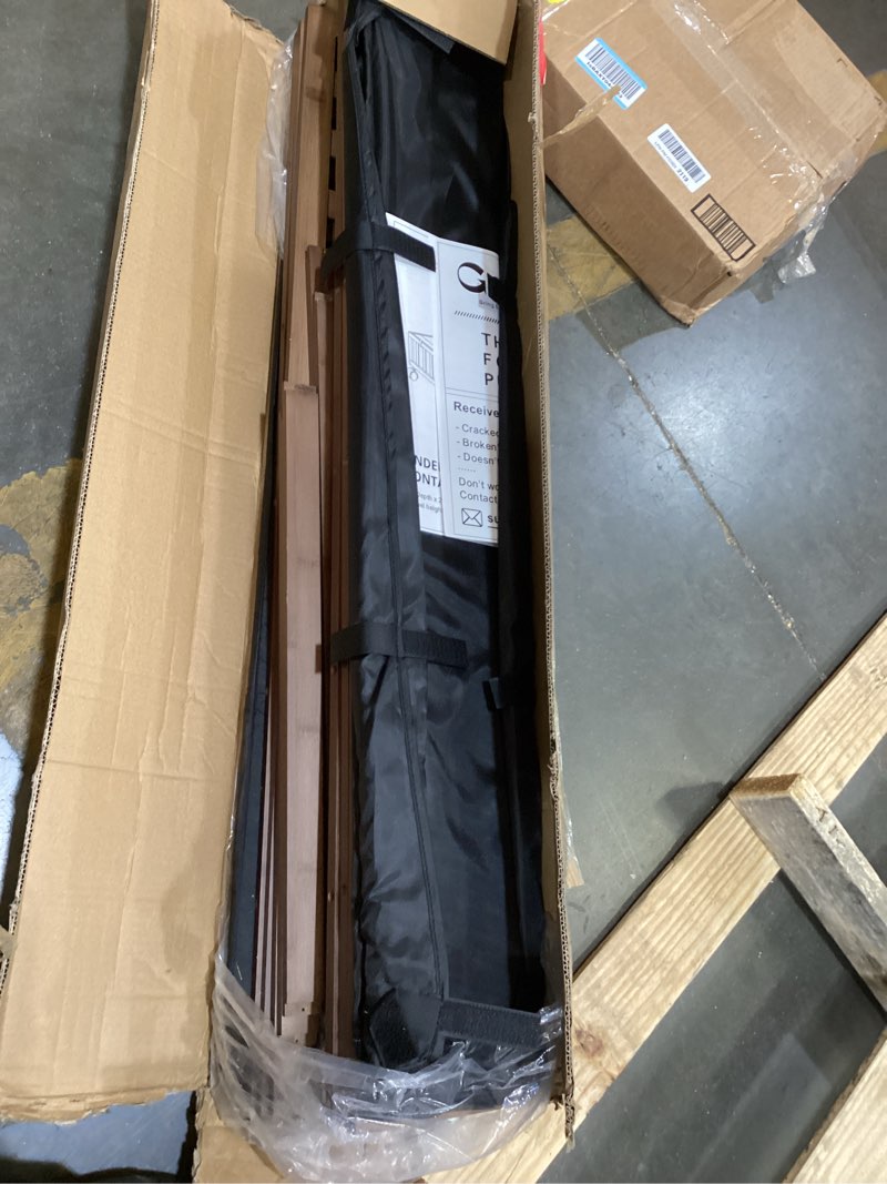 Condition photo showing New/Like New for 2 pack bamboo under bed storage with wheels, 39”x20”x7.8” lager under bed storage containers (brown)