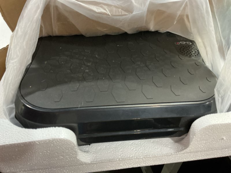 Condition photo showing As Is for vibration plate exercise machine,vibration plate for lymphatic drainage power vibration plate machine support 450 lbs 250 adjustable speeds,vibrating plate shake plate weight loss black