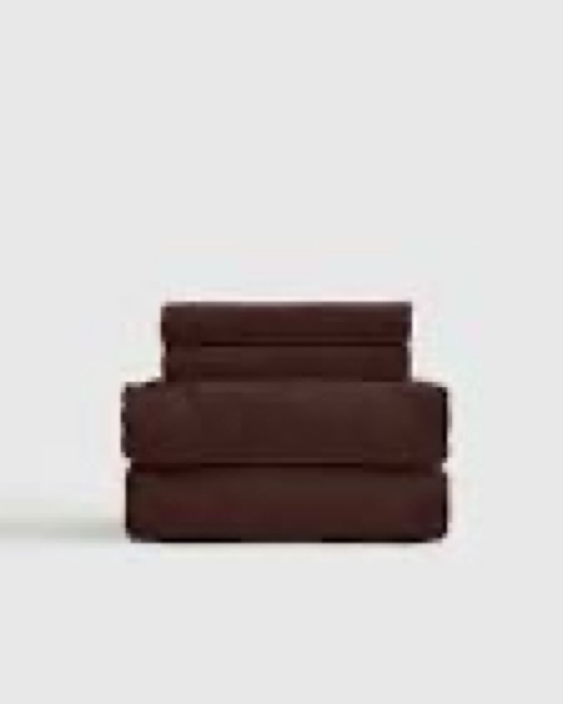 organic brushed cotton sheet set, queen, espresso