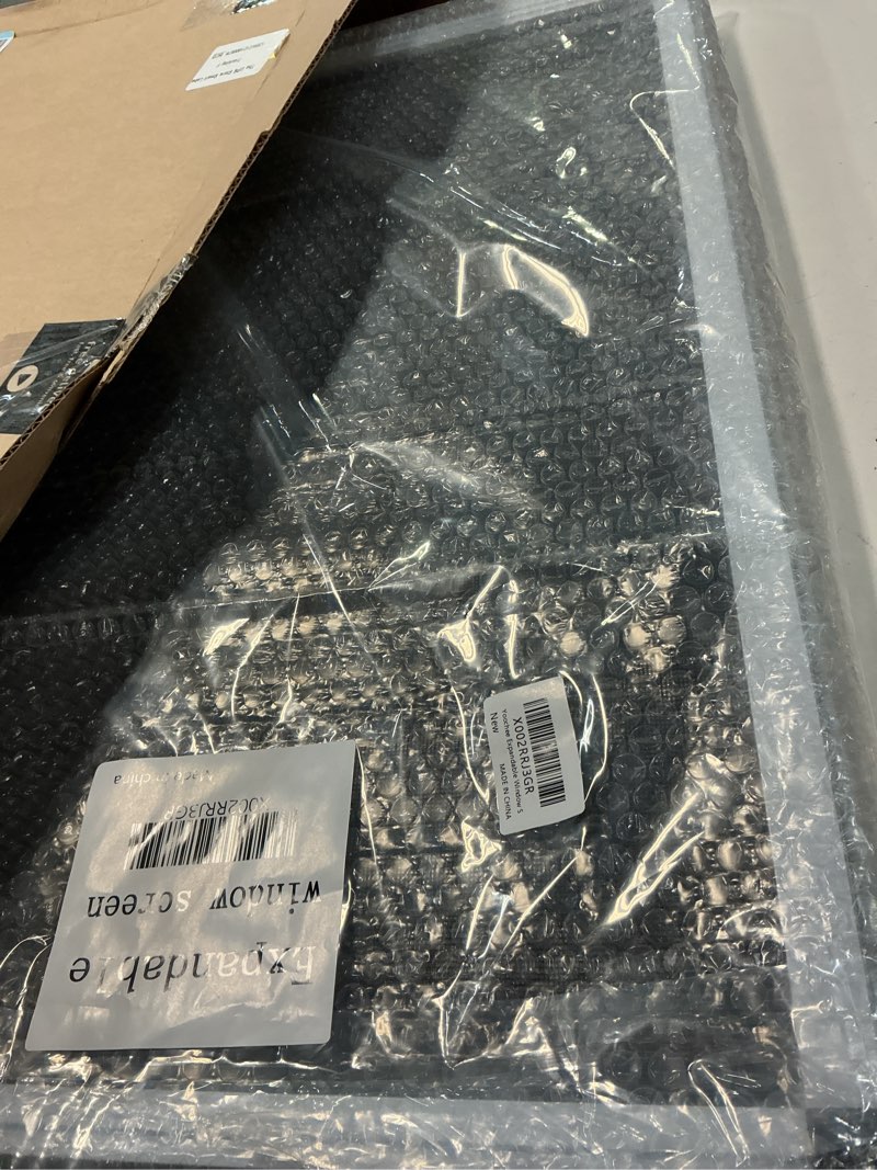 Condition photo showing Good Condition for expandable window screen, 2 pack adjustable window screen(18" h x 25" - 49" w) - large replacement window screens with frame, durable replacement screen for window 2 packs?18" h x 25" - 49" w?