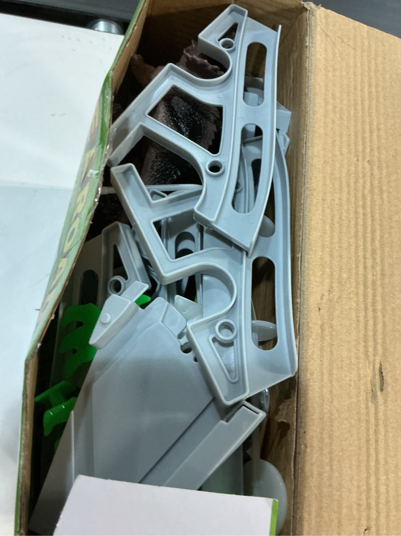 Condition photo showing As Is for Dinosaur Toys,Create A Dinosaur World Road Race,Flexible Track Playset and 2 pcs Cool Dinosaur car for 3 4 5 6 Year & Up Old boy Girls Best Gift Green