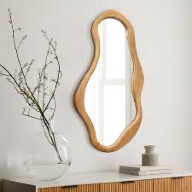 jhada solid wood asymmetrical bathroom wall mirror incomplete 