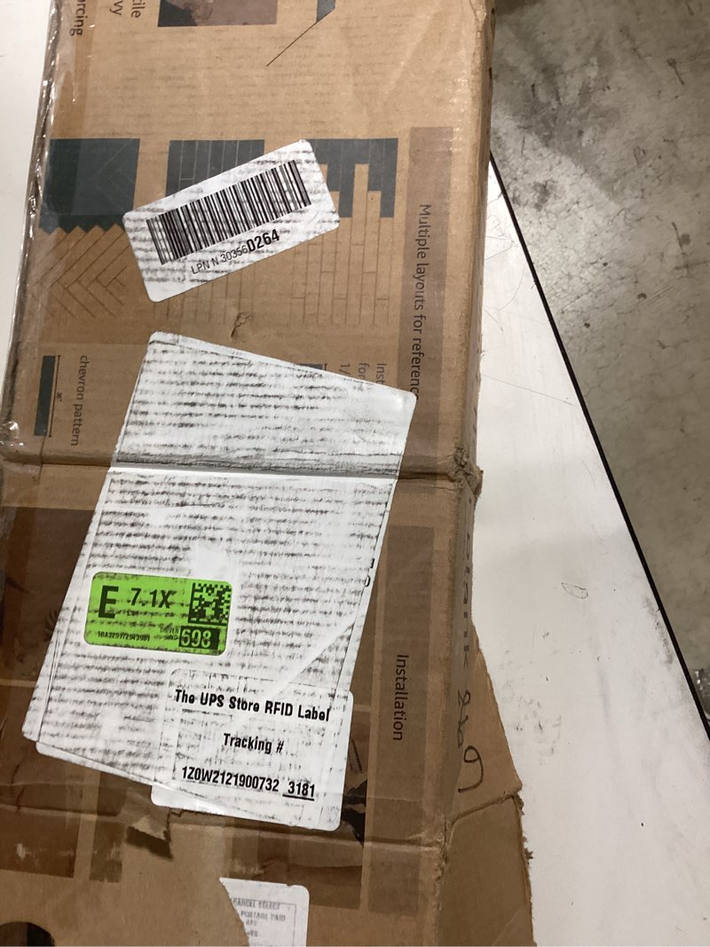 Condition photo showing New/Like New for art3d peel and stick floor tile vinyl wood plank 36-pack 54 sq.ft, deep gray, rigid surface hard core easy diy self-adhesive flooring 36 x 6 x 0.1 inches deep grey 36