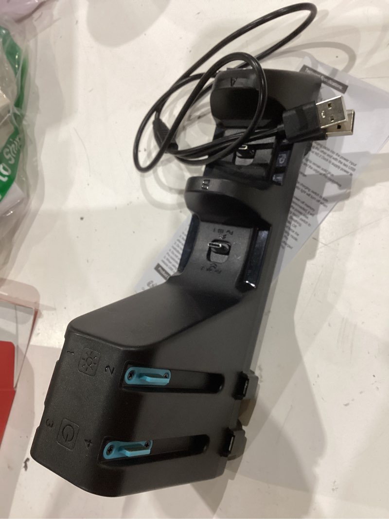 Condition photo showing Good Condition for [switch 2/1 compatible] fastsnail charging dock for nintendo switch 2/1/oled for joycon 2, 10 in 1 fast charger station stand for pro controller 2/1 with 11 rgb modes, led indicator, charger cable matte black 6.2/7.0 /7.9 inch