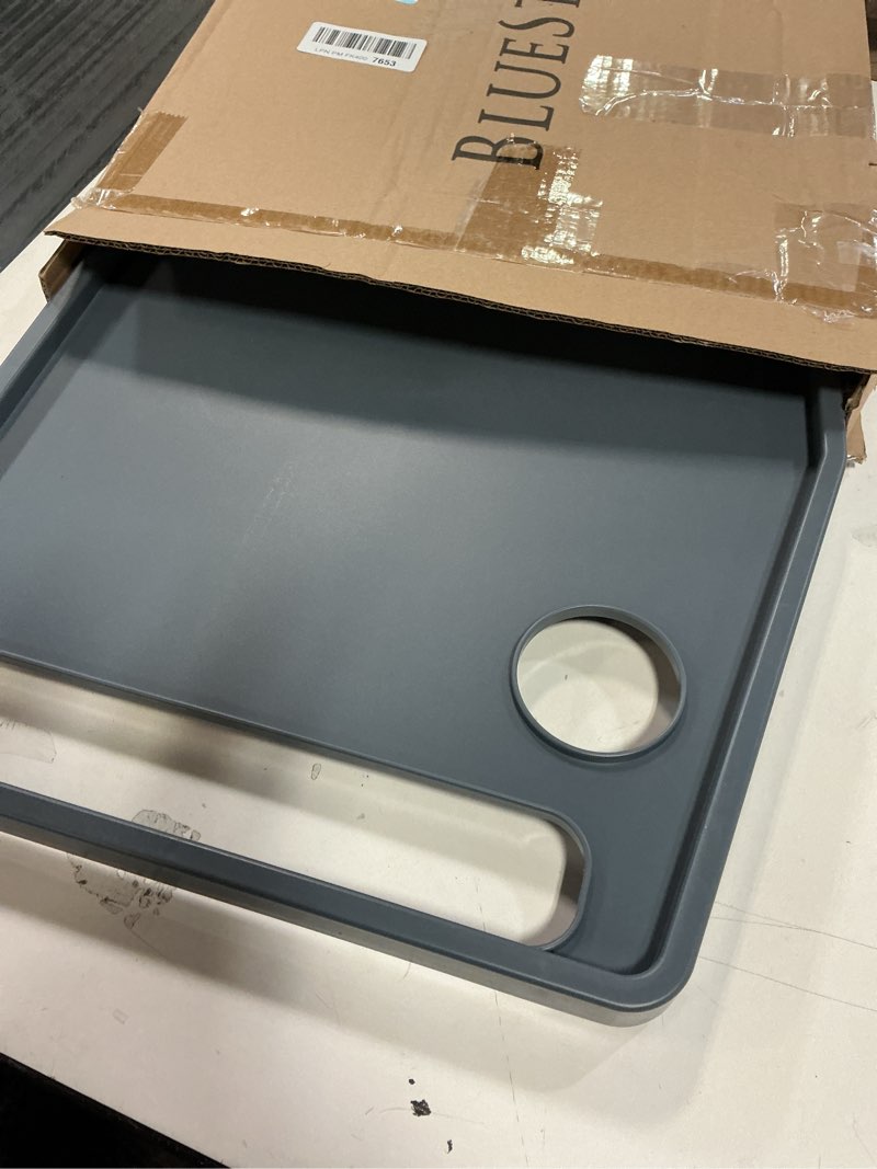 Condition photo showing Good Condition for Walker Tray Table with 2 Cup Holders - Universal Trays for Standard Folding Walkers - Home Mobility Accessories by Bluestone (Gray)