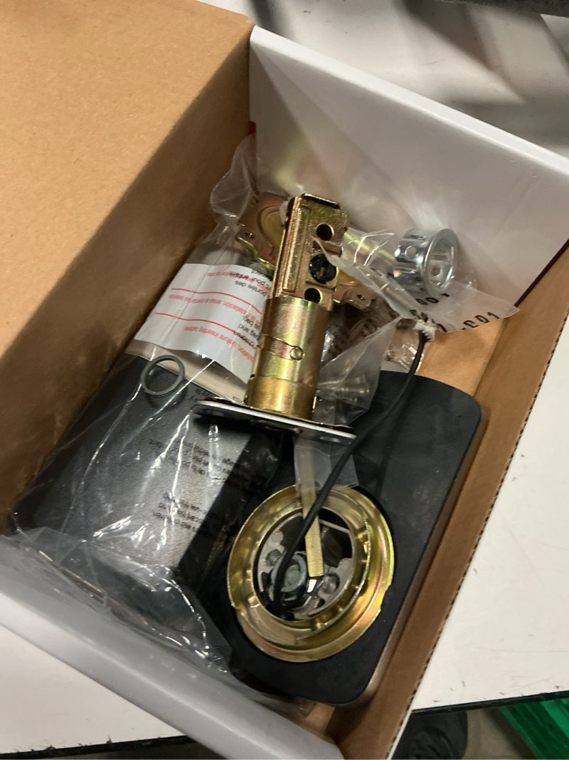 Condition photo showing As Is for kwikset powerbolt 250 satin nickel electronic deadbolt smartkey with keypad